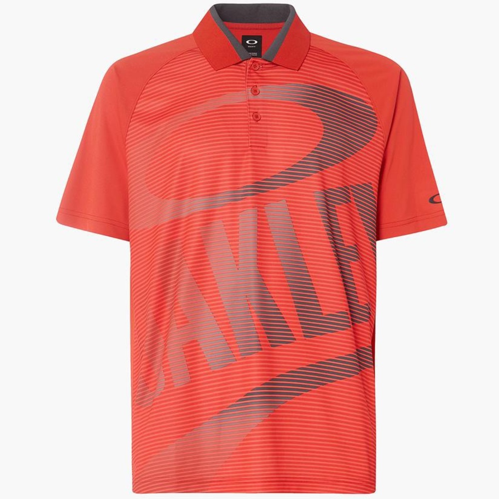 Oakley Men's Golo Polo Fire Red